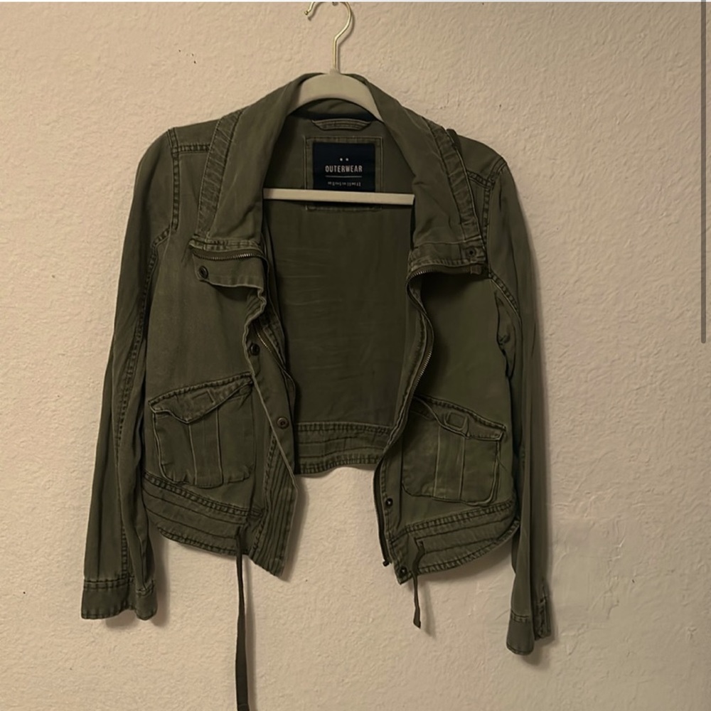 cotton on-olive green jacket